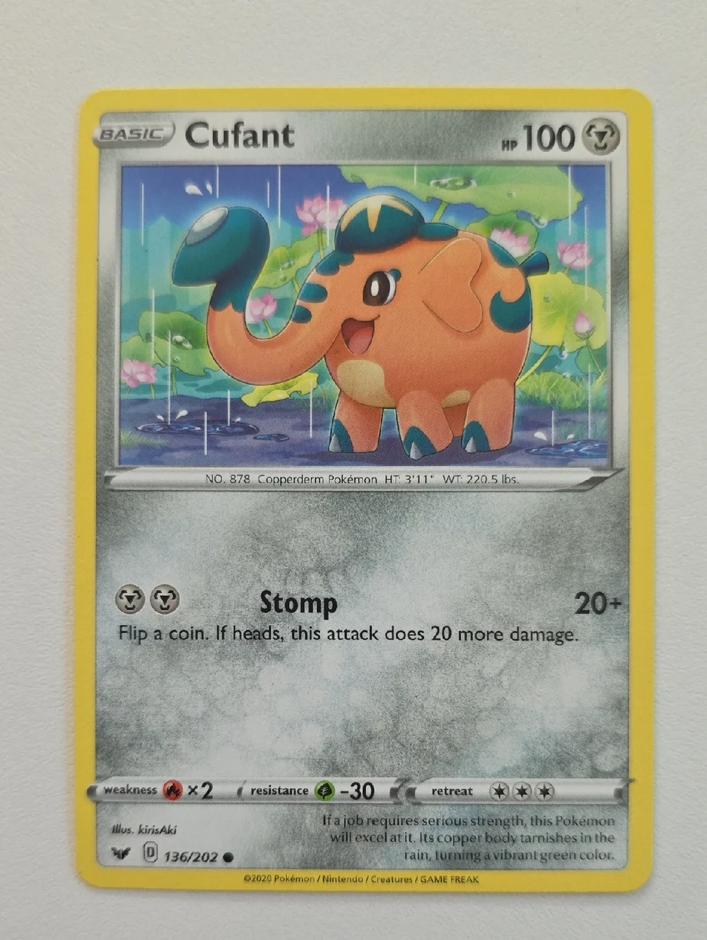 Pokemon Cufant And Copperajah Card